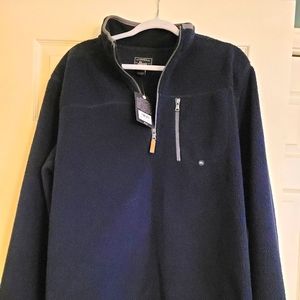 NWT Bass Fleece Qtr zip